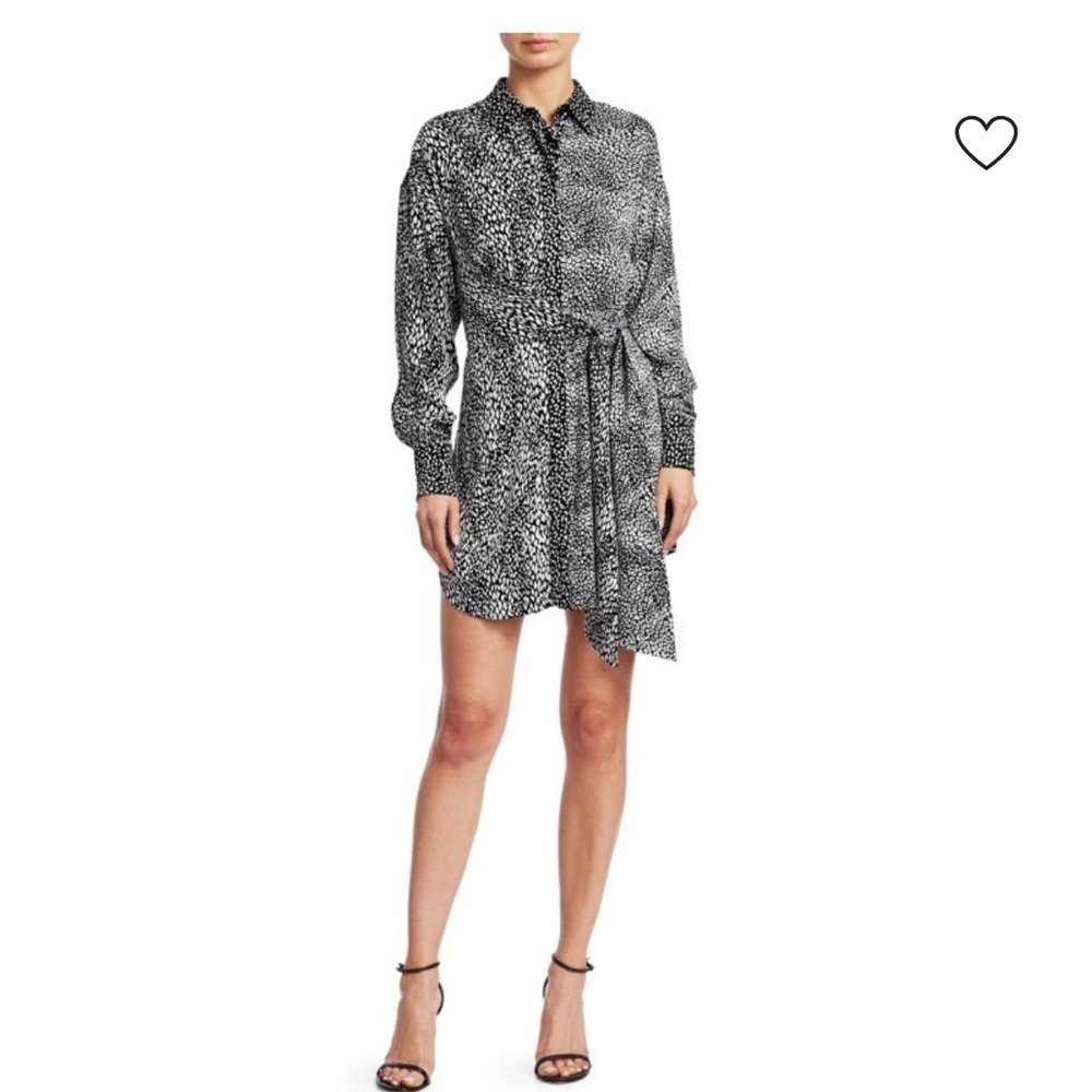 Alice + Olivia‎ Jodi Shirt Monochrome Long Sleeve Dress